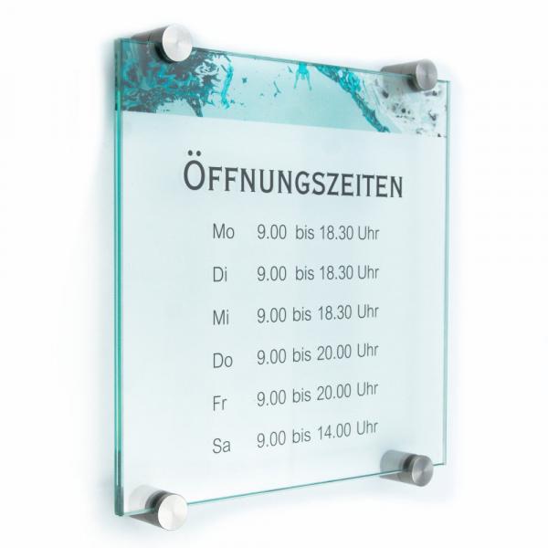 Türschild VITRUM K Glasschild